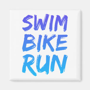 Aimant Swim Bike Run superbe design