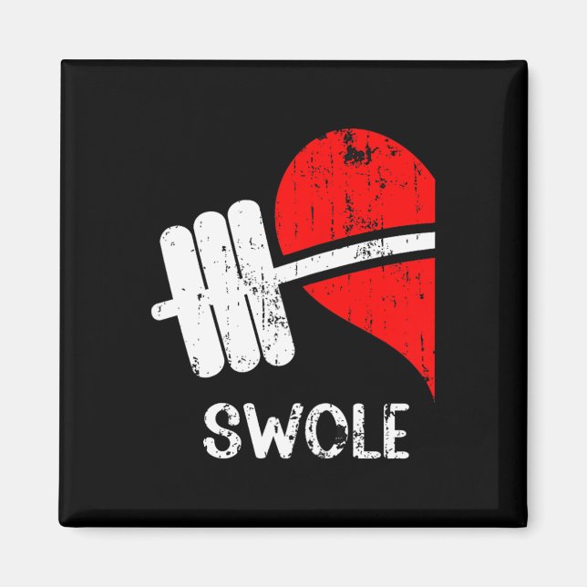 Aimant Swole Mates Couples Correspondant Gym Drôle Tee Po (Devant)