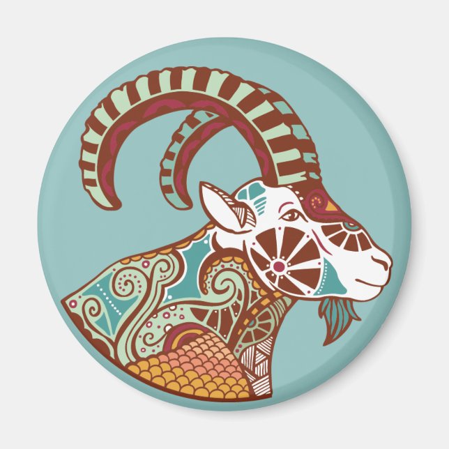 Aimant SYMBOLE Astrologique DE Capricorne (Devant)
