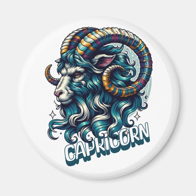 Aimant SYMBOLE Astrologique Horoscope Capricorne (Devant)