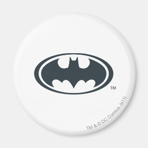 Aimant Symbole Batman Logo noir et blanc
