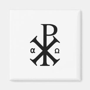 Aimant Symbole chrétien de Chi Rho