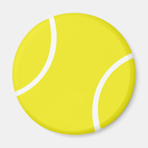 Aimant Symbole de balle de tennis jaune