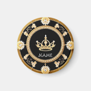 Aimant Symbole de couronne royale ornée élégante