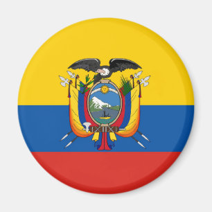 Aimant Symbole de drapeau de pays de l'Equateur longtemps