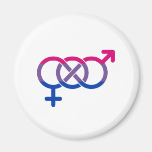 Aimant Symbole de genre bisexuel
