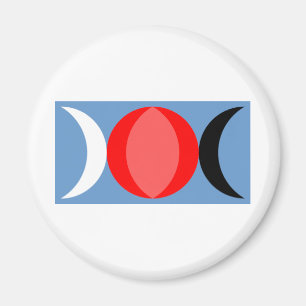 Aimant Symbole de la déesse triple