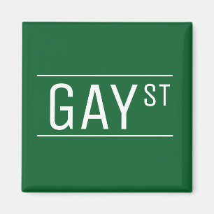 Aimant Symbole de la Fierté Gay Street de Whimsical Parti