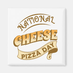 Aimant Symbole de la journée nationale de la pizza au fro