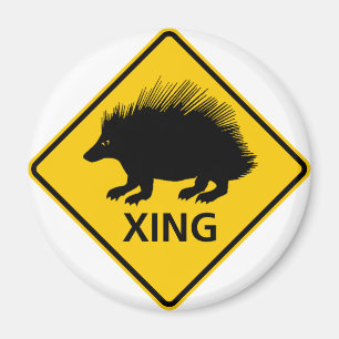 Aimant SYMBOLE DE LA ROUTE DE PASSAGE DE PORcupine