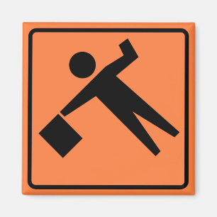 Aimant Symbole de la route Flagman