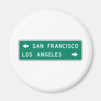 Aimant Symbole de l'autoroute San Francisco Los Angeles