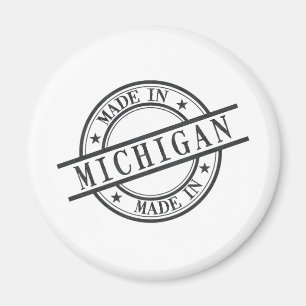 Aimant Symbole de logo Fabriqué dans le Michigan Style T