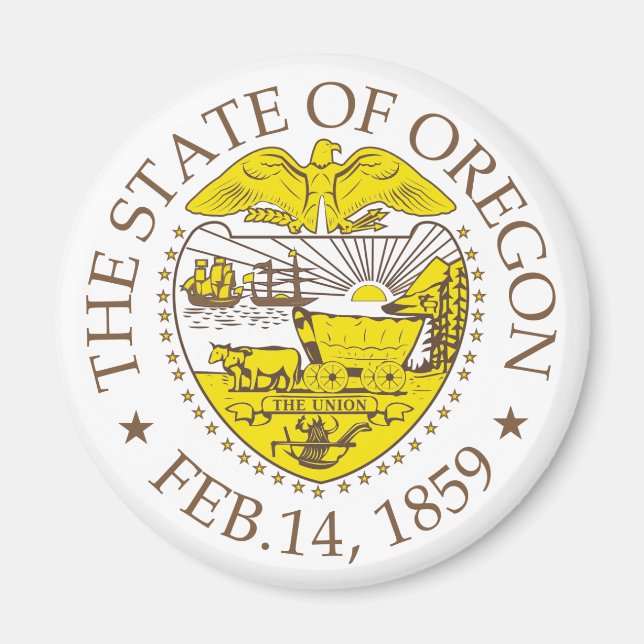 Aimant Symbole de l'Oregon (Devant)