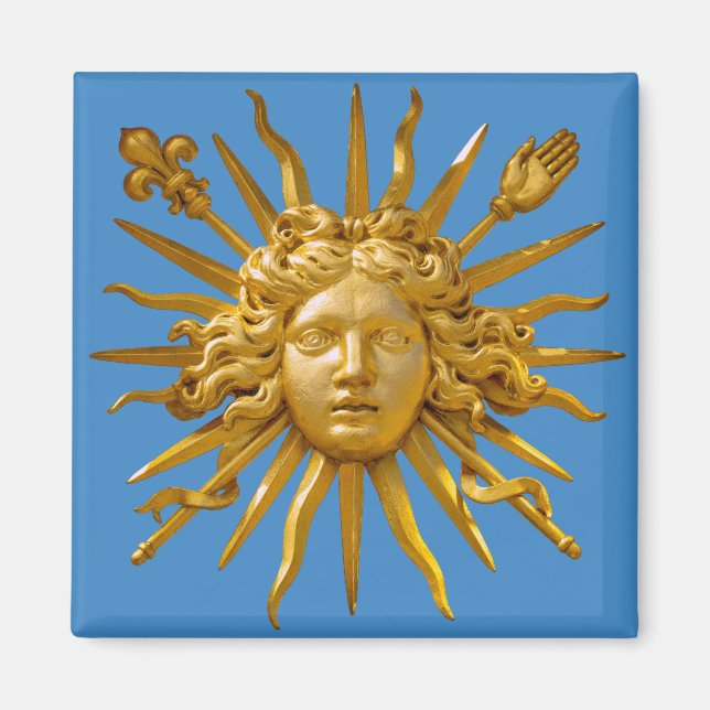 Aimant Symbole de Louis XIV le Roi Soleil (Devant)