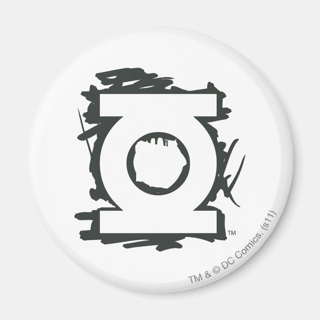 Aimant Symbole de marqueur vert lanterne (Devant)