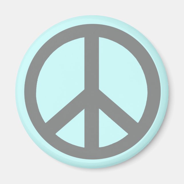 Aimant Symbole de paix gris argent Produits (Devant)