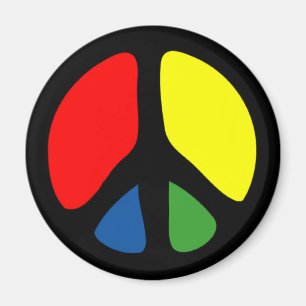 Aimant Symbole de paix Super hippy