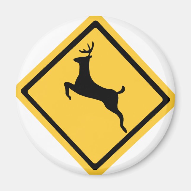 Aimant Symbole de passage des cerfs (Devant)