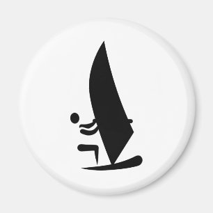 Aimant Symbole de planche à voile
