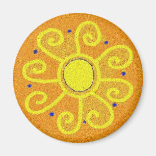 Aimant Symbole de Pysanka : Sun
