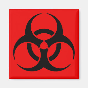 Aimant Symbole de risque biologique