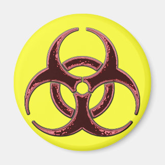 Aimant Symbole de risque de bioénergie rouillée
