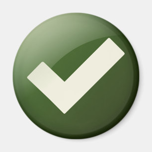 Aimant Symbole d'écriture de la marque verte