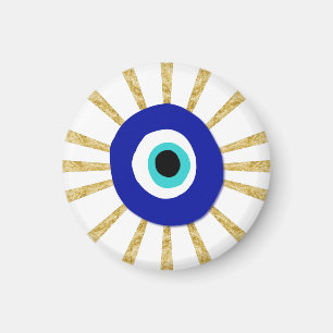 Aimant Symbole des yeux mal sur le Sunburst Or