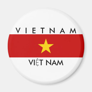 Aimant symbole du drapeau du pays vietnam