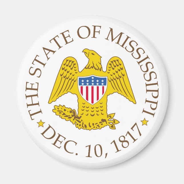 Aimant Symbole du Mississippi (Devant)