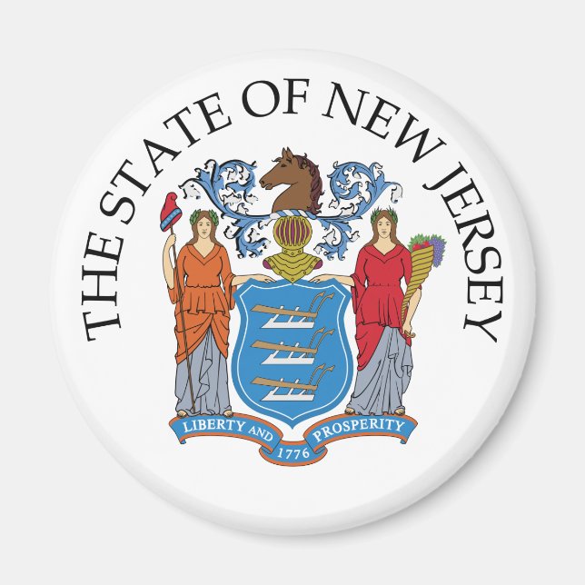 Aimant Symbole du New Jersey (Devant)