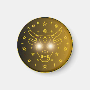 Aimant Symbole du zodiaque Taureau   Symbole céleste mini