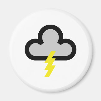Aimant Symbole Flash de la foudre météorologique