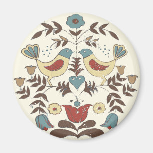 Aimant SYMBOLE Hex Amish néerlandais Pennsylvanie Bird Am