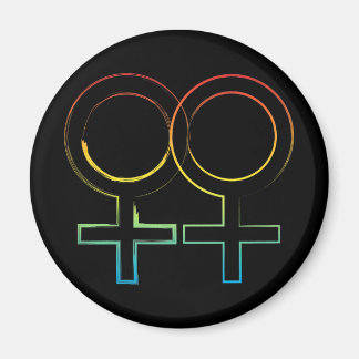 Aimant symbole lesbien