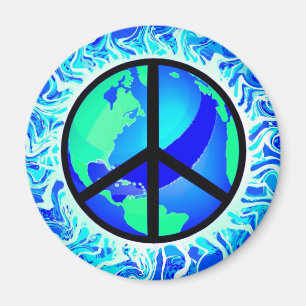AIMANT SYMBOLE MONDIAL DE LA PAIX