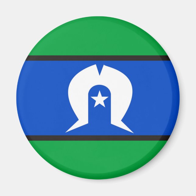 Aimant Symbole national de l'île du détroit de Torres (Devant)