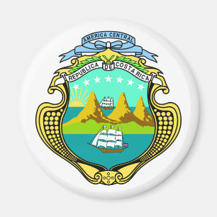 Aimant Symbole officiel du Costa Rica de l'Heraldry