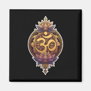Aimant Symbole Om Spirituel Méditer Yoga Mantra Divin
