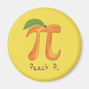 Aimant Symbole Pi Peach Math Funny
