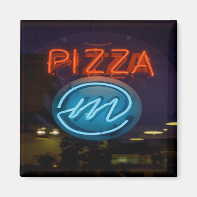 Aimant SYMBOLE Pizza Neon (Devant)