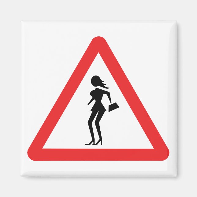 Aimant Symbole Prostitute de prudence (Prostituée de Atte (Devant)
