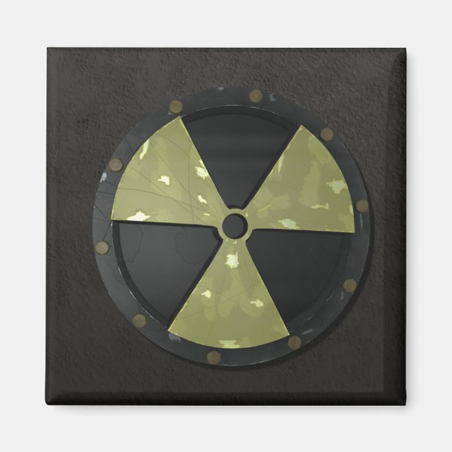 Aimant Symbole radioactif (Devant)