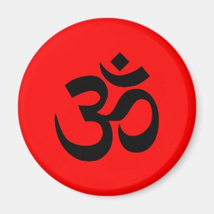 Aimant Symbole rouge et noir
