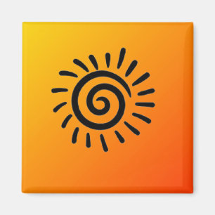 Aimant Symbole solaire amérindien du sud-ouest