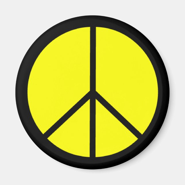 Aimant Symbole Super de la paix des années 60 (Devant)