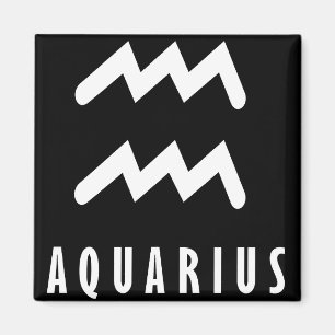 Aimant Symbole zodiaque Aquarius