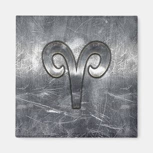 Aimant SYMBOLE Zodiaque Aries Style industriel