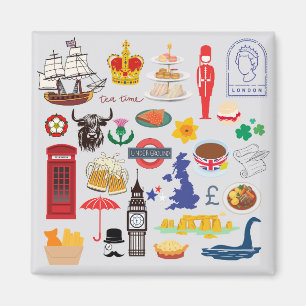 Aimant Symboles britanniques du Royaume-Uni